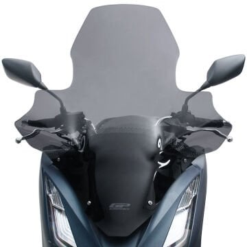 GP Kompozit Honda PCX 125 / 150 2021-2024 Uyumlu Elcikli Ön Cam Füme