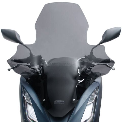 GP Kompozit Honda PCX 125 / 150 2021-2024 Uyumlu Elcikli Ön Cam Füme