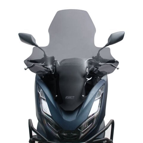 GP Kompozit Honda PCX 125 / 150 2021-2024 Uyumlu Elcikli Ön Cam Füme