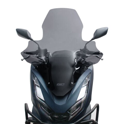 GP Kompozit Honda PCX 125 / 150 2021-2024 Uyumlu Elcikli Ön Cam Füme