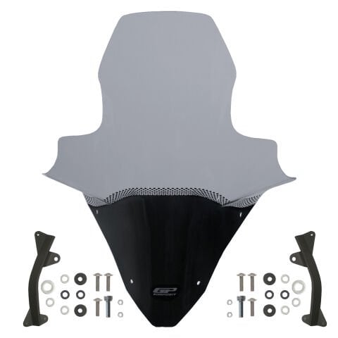 GP Kompozit Honda PCX 125 / 150 2021-2024 Uyumlu Elcikli Ön Cam Füme