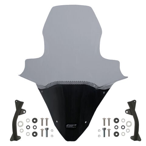 GP Kompozit Honda PCX 125 / 150 2021-2024 Uyumlu Elcikli Ön Cam Füme