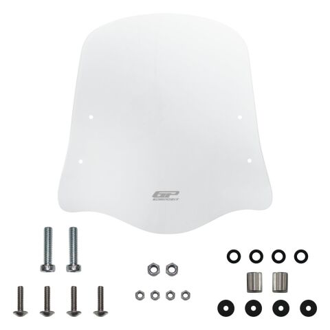 GP Kompozit SYM Orbit II 50 2022-2024 Uyumlu Ön Cam Şeffaf