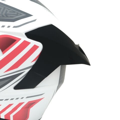GP MY HELMET MKS001-WRG Yarış Spoiler Güneş Vizörlü Şeffaf Full Face Motosiklet Kaskı