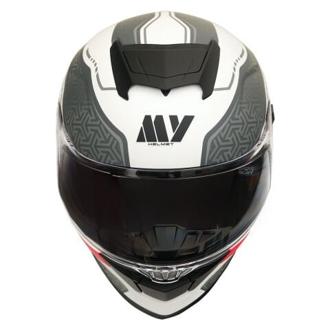 GP MY HELMET MKS001-WRG Yarış Spoiler Güneş Vizörlü Şeffaf Full Face Motosiklet Kaskı