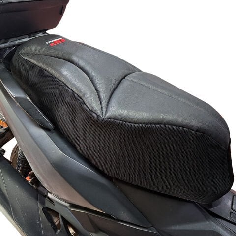GP Kompozit Kymco Dink R 150 2021-2024 Uyumlu Fileli Motosiklet Konfor Sele Kılıfı Siyah