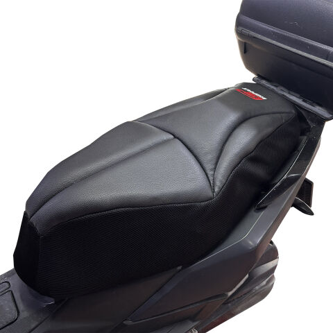 GP Kompozit Kymco Dink R 150 2021-2024 Uyumlu Fileli Motosiklet Konfor Sele Kılıfı Siyah