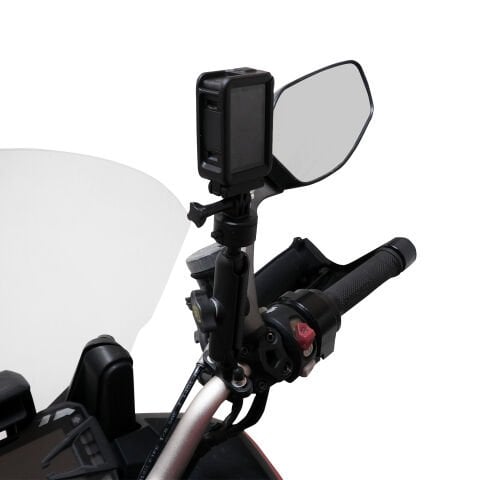 GP Kompozit BGL001 Universal Ayarlanabilir Motosiklet Gidon Aksiyon Kamera Tutucu Siyah