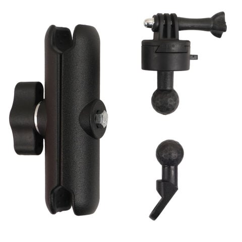 GP Kompozit BGL002 Universal Ayarlanabilir Motosiklet Ayna Bağlantılı Aksiyon Kamera Tutucu Siyah