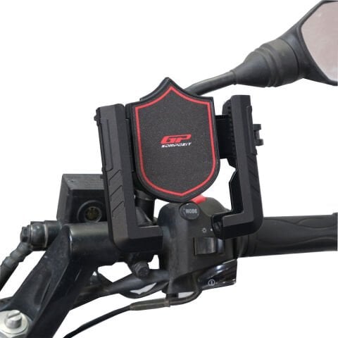 GP Kompozit TTR14 Universal Ayna Bağlantılı Titreşim Modüllü Telefon Tutucu Siyah