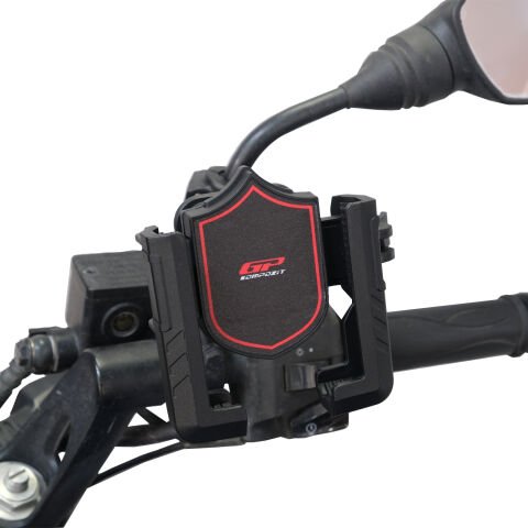 GP Kompozit TTR14 Universal Ayna Bağlantılı Titreşim Modüllü Telefon Tutucu Siyah