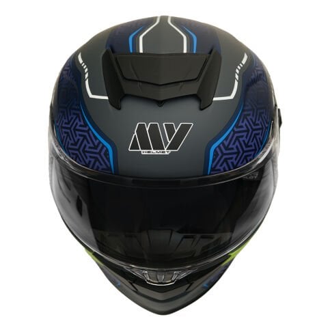 GP MY HELMET MKS001-RGBY Yarış Spoiler Güneş Vizörlü Şeffaf Full Face Motosiklet Kaskı