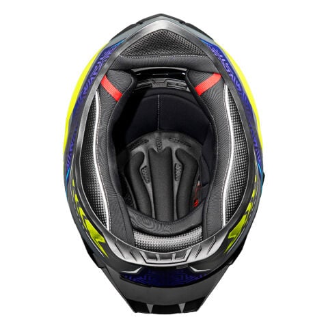 GP MY HELMET MKS001-RGBY Yarış Spoiler Güneş Vizörlü Şeffaf Full Face Motosiklet Kaskı