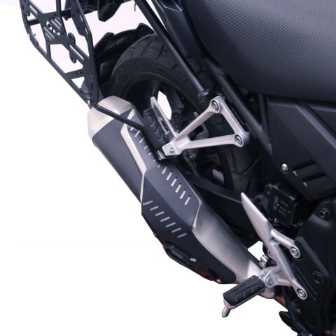 GP Kompozit Honda NX 500 2025-2026 Uyumlu Egzoz Koruma Kapağı Siyah