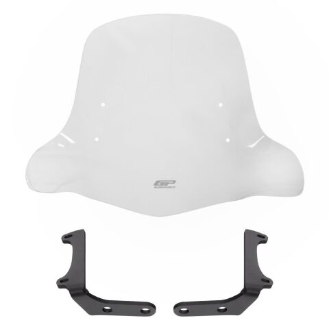 GP Kompozit SYM Xpro 125 2018-2024 Uyumlu Elcikli Ön Cam Şeffaf