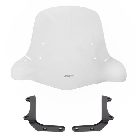 GP Kompozit SYM Xpro 125 2018-2024 Uyumlu Elcikli Ön Cam Şeffaf