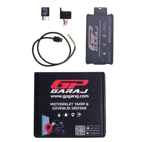 GP Garaj TKP001 Motosiklet Takip Ve Güvenlik Sistemi + Blokaj Sistemi + 2 Yıllık Lisans