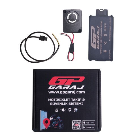 GP Garaj TKP001 Motosiklet Takip Ve Güvenlik Sistemi + Siren Alarm Modülü + 2 Yıllık Lisans
