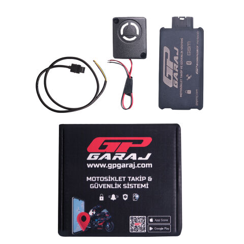 GP Garaj TKP001 Motosiklet Takip Ve Güvenlik Sistemi + Siren Alarm Modülü + 2 Yıllık Lisans