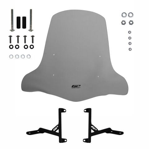 GP Kompozit Scooter Universal Elcikli Ön Cam Füme