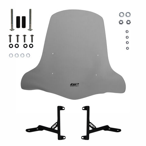 GP Kompozit Scooter Universal Elcikli Ön Cam Füme 44 cm