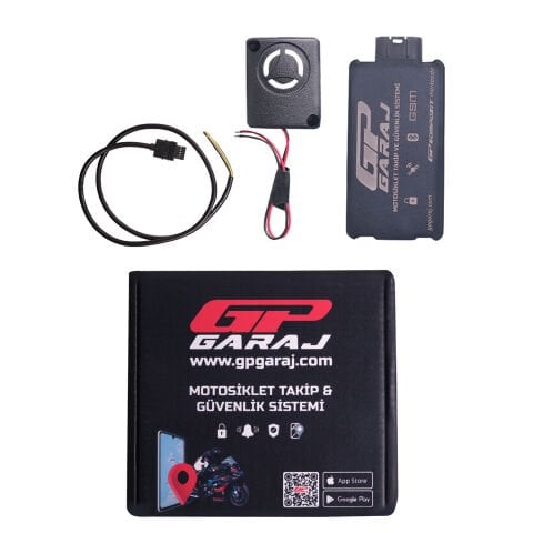 GP Garaj TKP001 Motosiklet Takip Ve Güvenlik Sistemi + Siren Alarm Modülü + 1 Yıllık Lisans