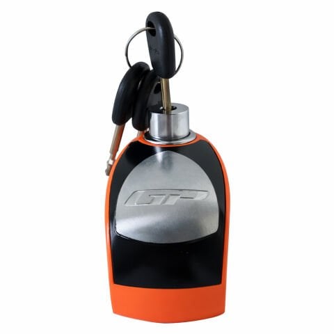 GP Kompozit DSK005 Universal Alarmlı Motosiklet Disk Kilidi Turuncu