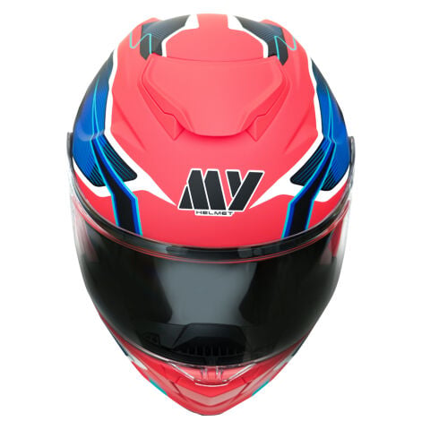 GP MY HELMET MKS002-RBW Güneş Vizörlü Şeffaf Çene Açılır Motosiklet Kaskı