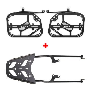 GP Kompozit Honda NX 500 2025 Uyumlu Arka ve Yan Çanta Demiri Seti Siyah