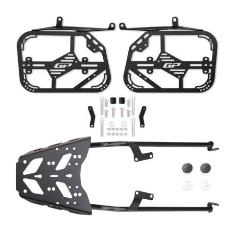 GP Kompozit Honda NX 500 2025 Uyumlu Arka ve Yan Çanta Demiri Seti Siyah