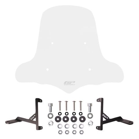 GP Kompozit RKS VRS 125 2023-2025 Uyumlu Elcikli Ön Cam Şeffaf