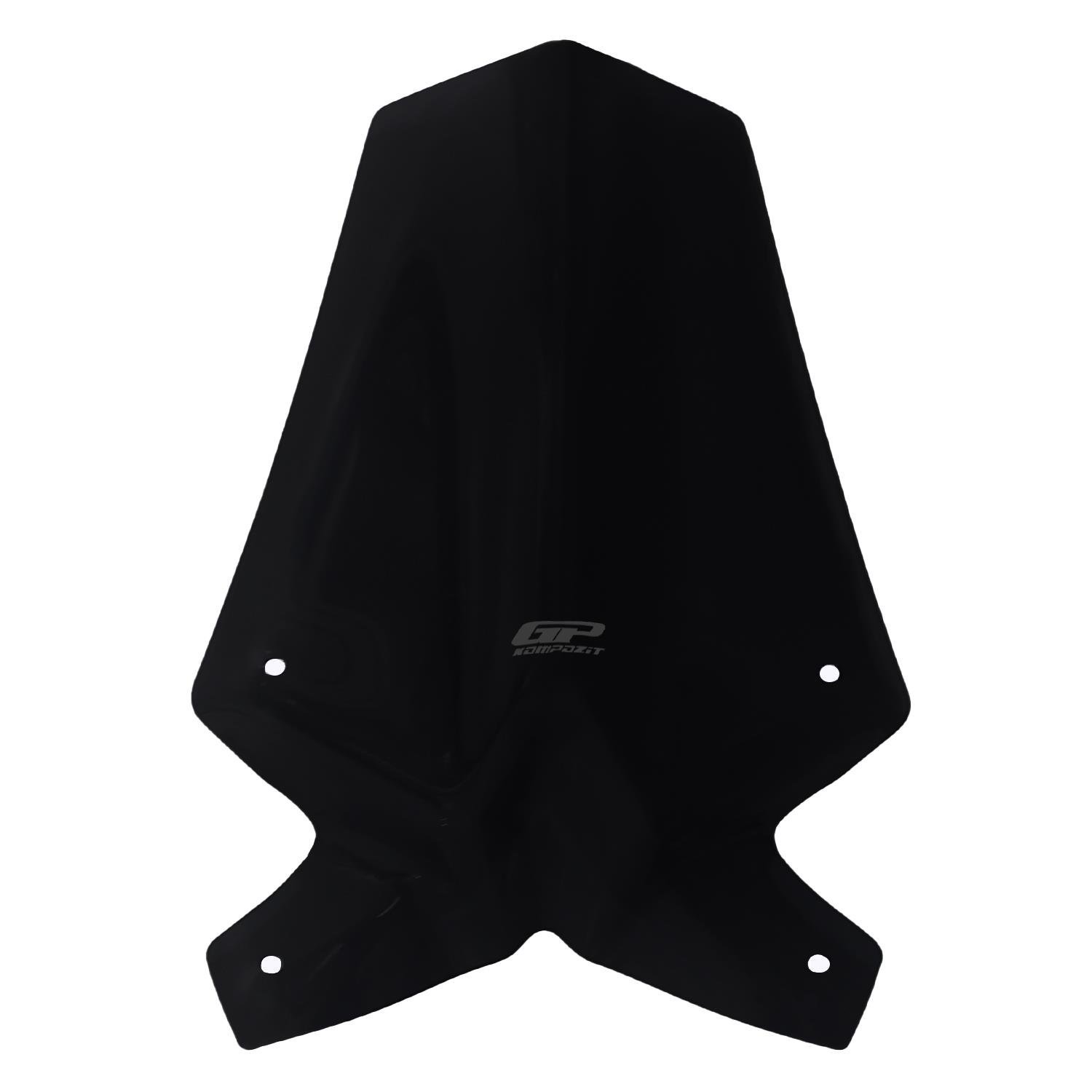 GP Kompozit KTM Duke 390 2017-2023 Uyumlu Ön Cam Siyah 46 cm