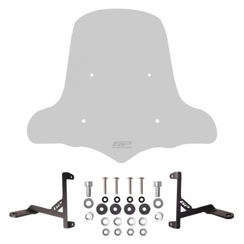 GP Kompozit RKS VRS 125 2023-2025 Uyumlu Elcikli Ön Cam Füme