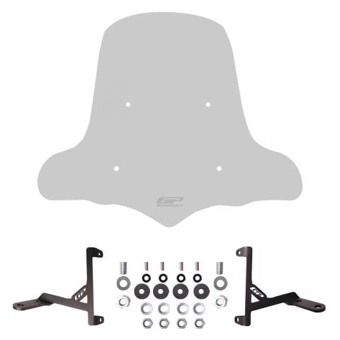 GP Kompozit RKS VRS 125 2023-2025 Uyumlu Elcikli Ön Cam Füme