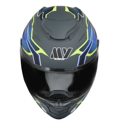 GP MY HELMET MKS002-EGBY Güneş Vizörlü Şeffaf Çene Açılır Motosiklet Kaskı