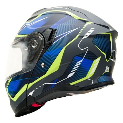 GP MY HELMET MKS002-EGBY Güneş Vizörlü Şeffaf Çene Açılır Motosiklet Kaskı