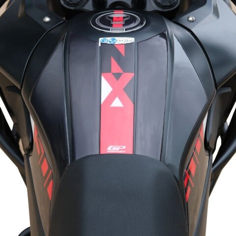GP Kompozit Honda NX 500 2025 Uyumlu Tank Pad Seti Siyah-Kırmızı