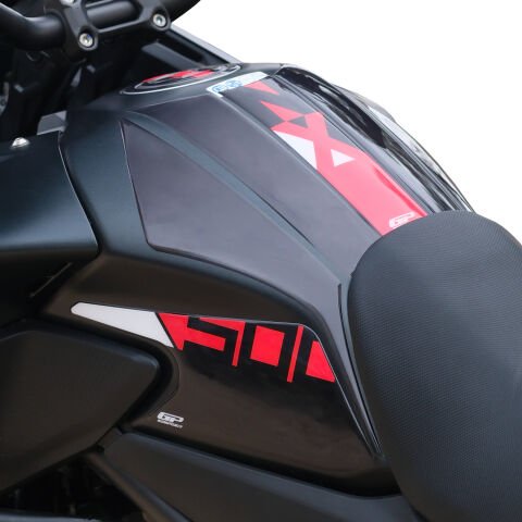 GP Kompozit Honda NX 500 2025-2026 Uyumlu Tank Pad Seti Siyah-Kırmızı