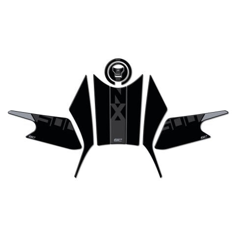 GP Kompozit Honda NX 500 2025 Uyumlu Tank Pad Seti Siyah-Gri