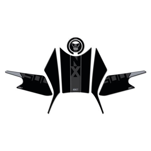 GP Kompozit Honda NX 500 2025 Uyumlu Tank Pad Seti Siyah-Gri