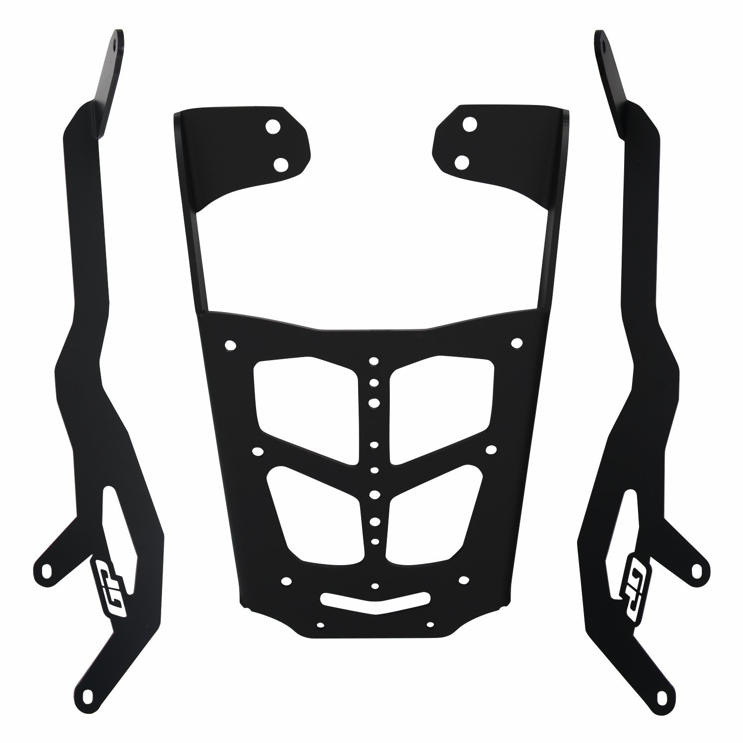 GP Kompozit Bajaj Pulsar NS 200 2011-2025 Uyumlu Arka Çanta Demiri Siyah