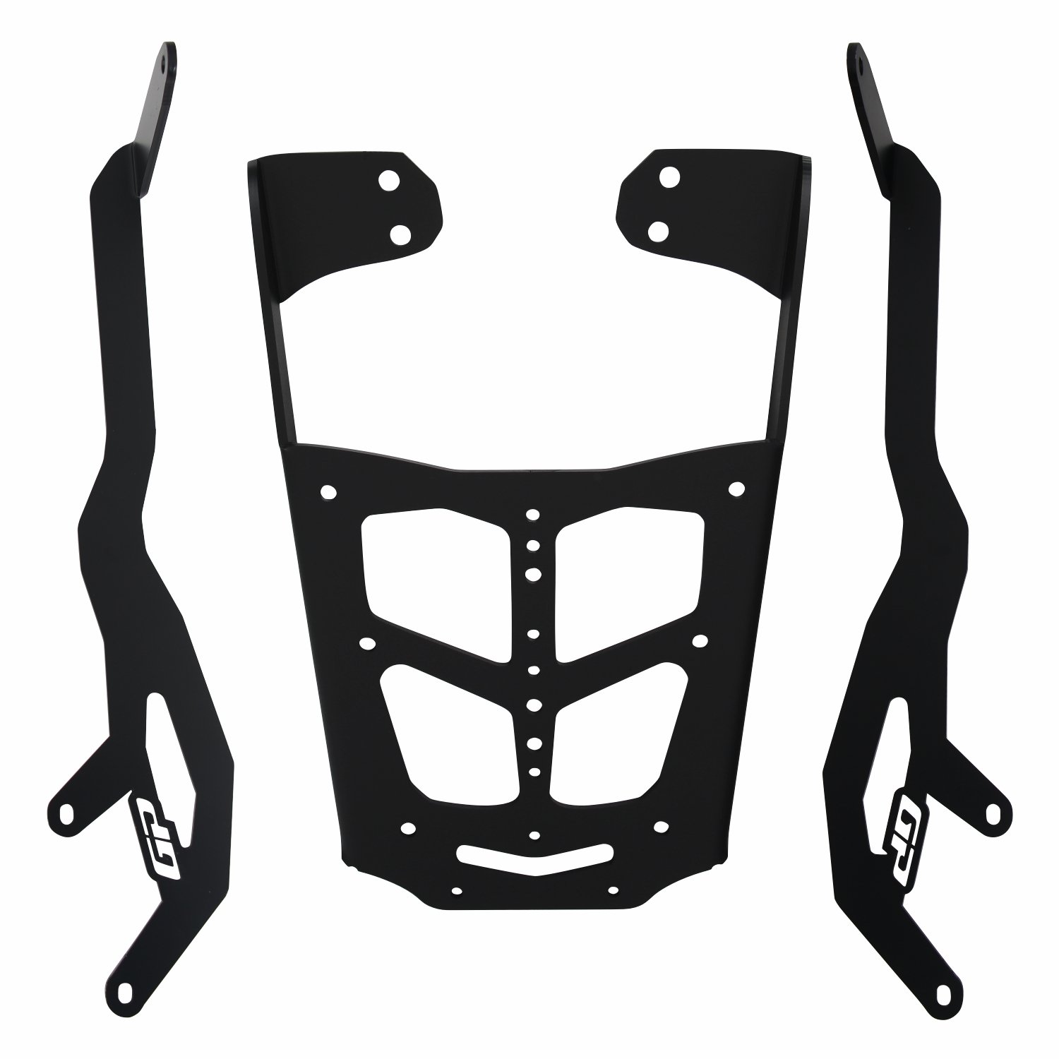 GP Kompozit Bajaj Pulsar NS 200 2011-2026 Uyumlu Arka Çanta Demiri Siyah