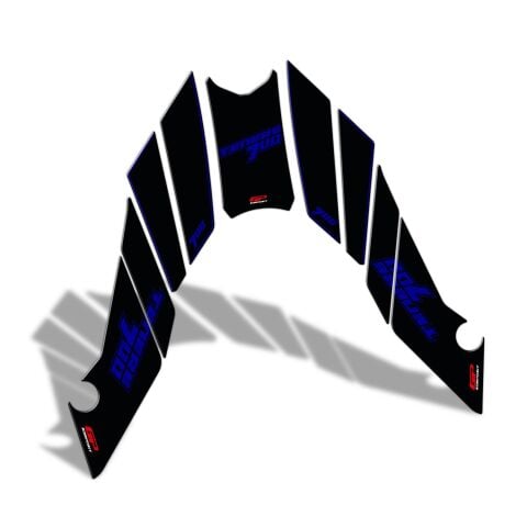 GP Kompozit Yamaha Tenere 700 2019-2023 Uyumlu Tank Pad Seti Mavi