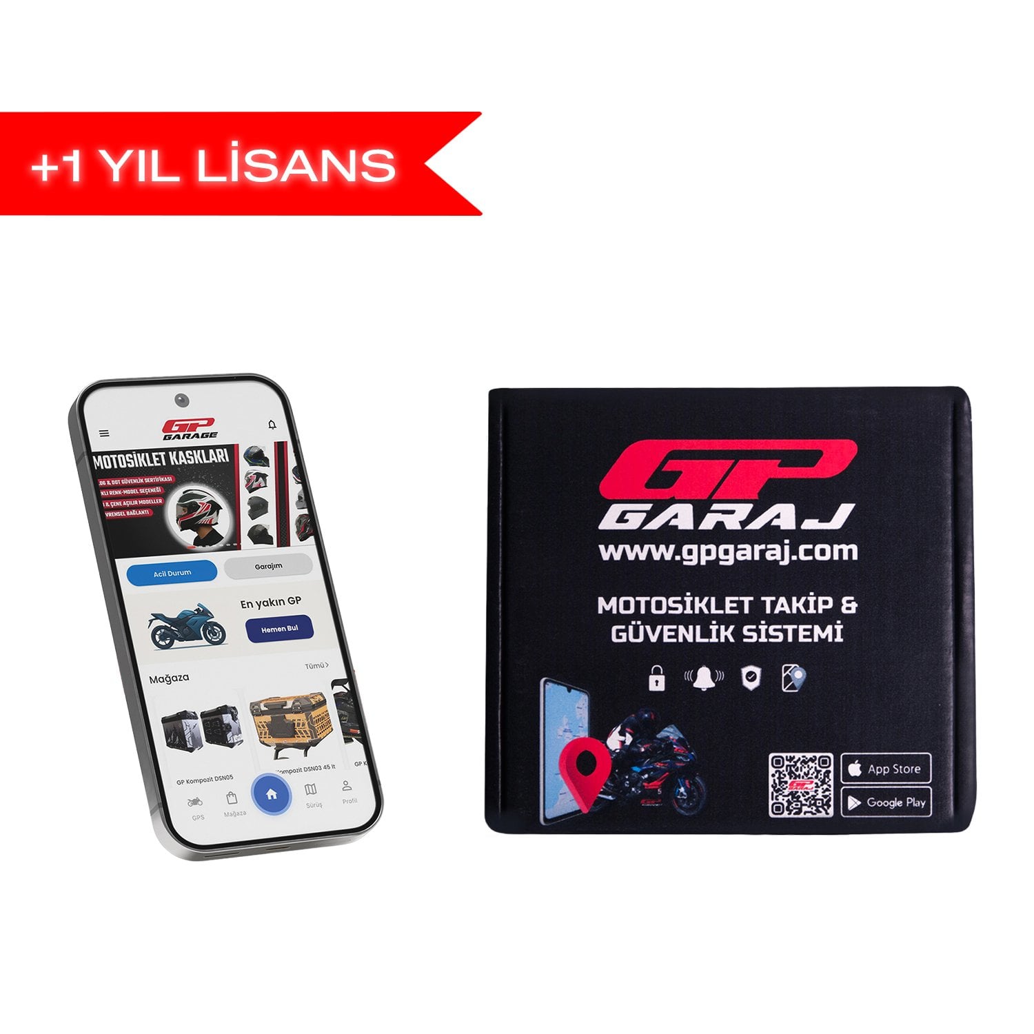 GP Garaj TKP001 Motosiklet Takip Ve Güvenlik Sistemi - Lisans Süre Uzatma - 1 Yıllık