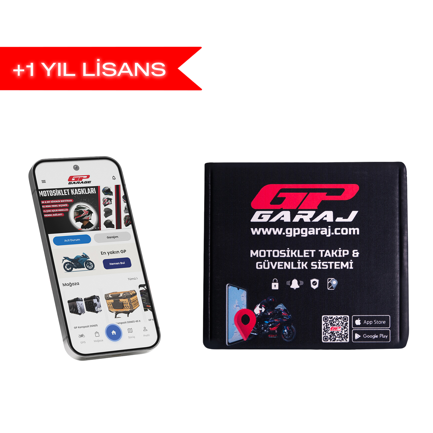 GP Garaj TKP001 Motosiklet Takip Ve Güvenlik Sistemi - Lisans Süre Uzatma - 1 Yıllık