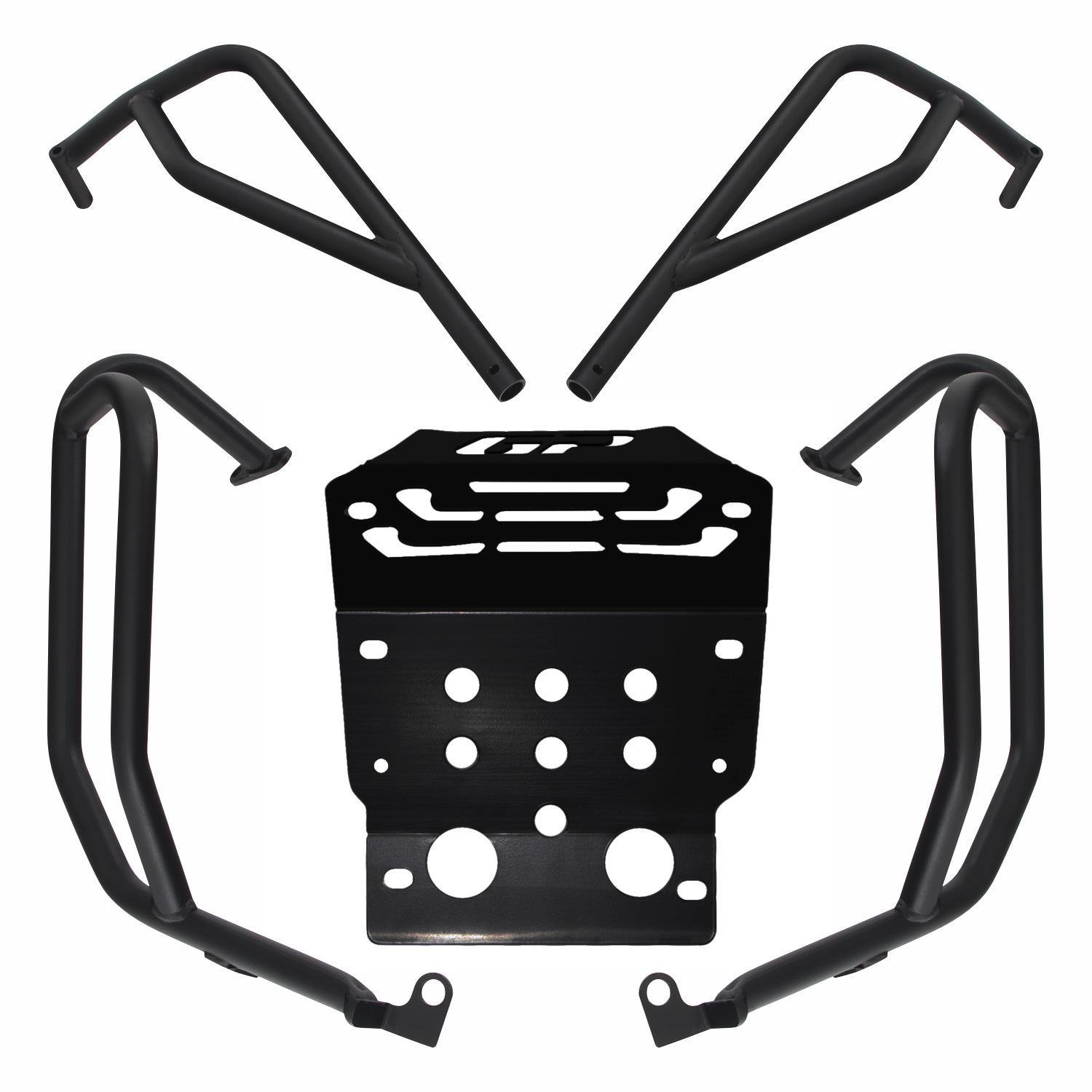 GP Kompozit Honda CRF250 Rally 2023-2025 Uyumlu Motor Koruma Demiri Seti Siyah