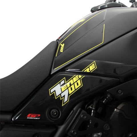 GP Kompozit Yamaha Tenere 700 2019-2023 Uyumlu Tank Pad Seti Kırmızı