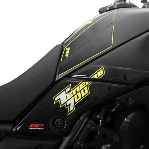 GP Kompozit Yamaha Tenere 700 2019-2023 Uyumlu Tank Pad Seti Kırmızı
