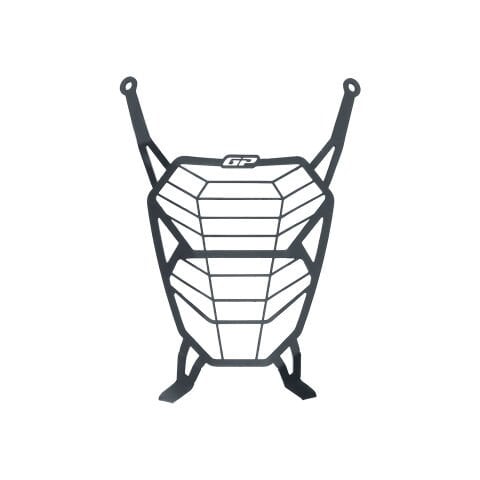 GP Kompozit Honda NX 500 2025 Uyumlu Far Koruma Siyah