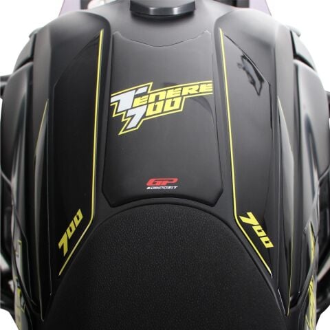 GP Kompozit Yamaha Tenere 700 2019-2023 Uyumlu Tank Pad Seti Sarı